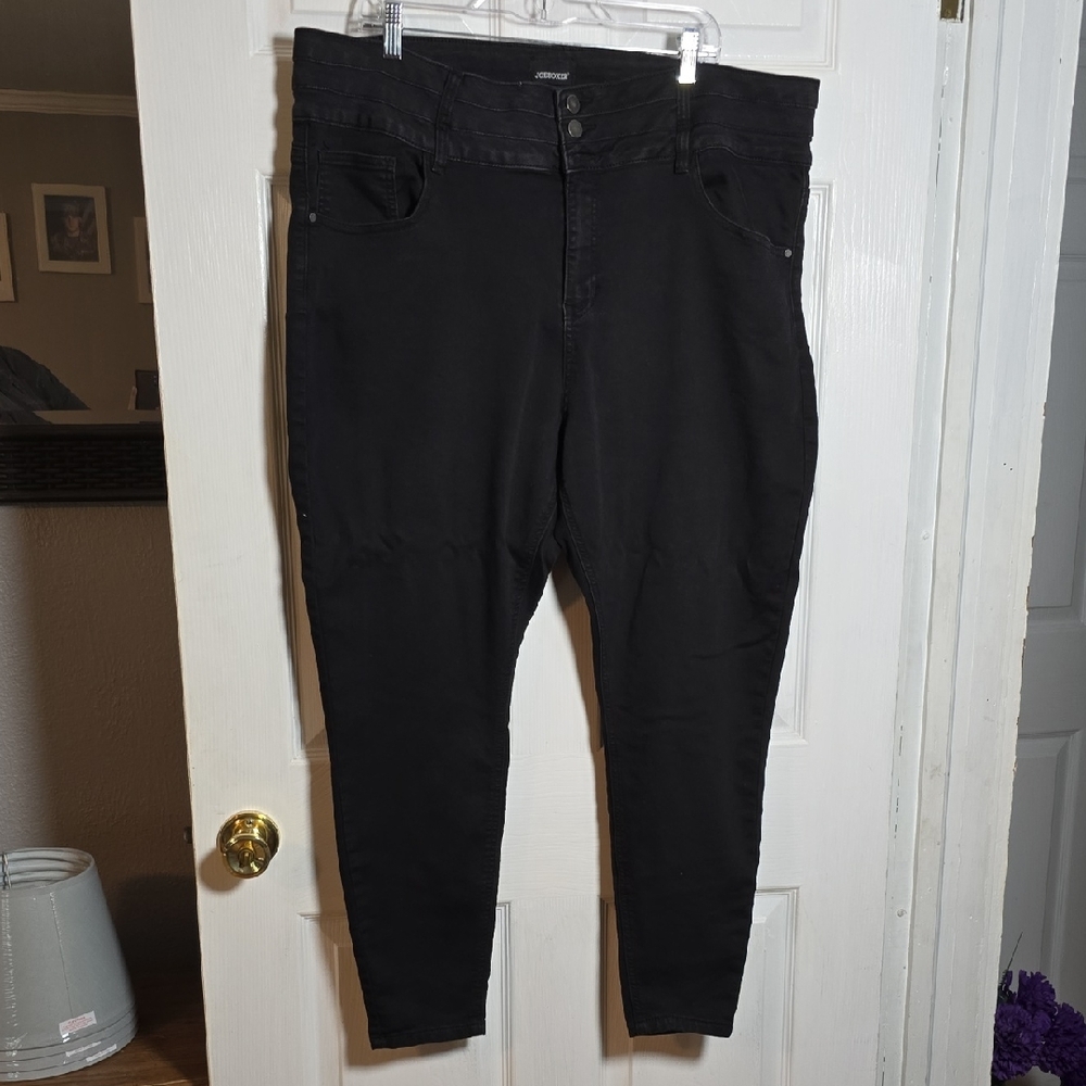 Joe Boxer Women's High Rise Dark Jeans